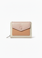 Pink, Brown and Off-white | Snap Wallet