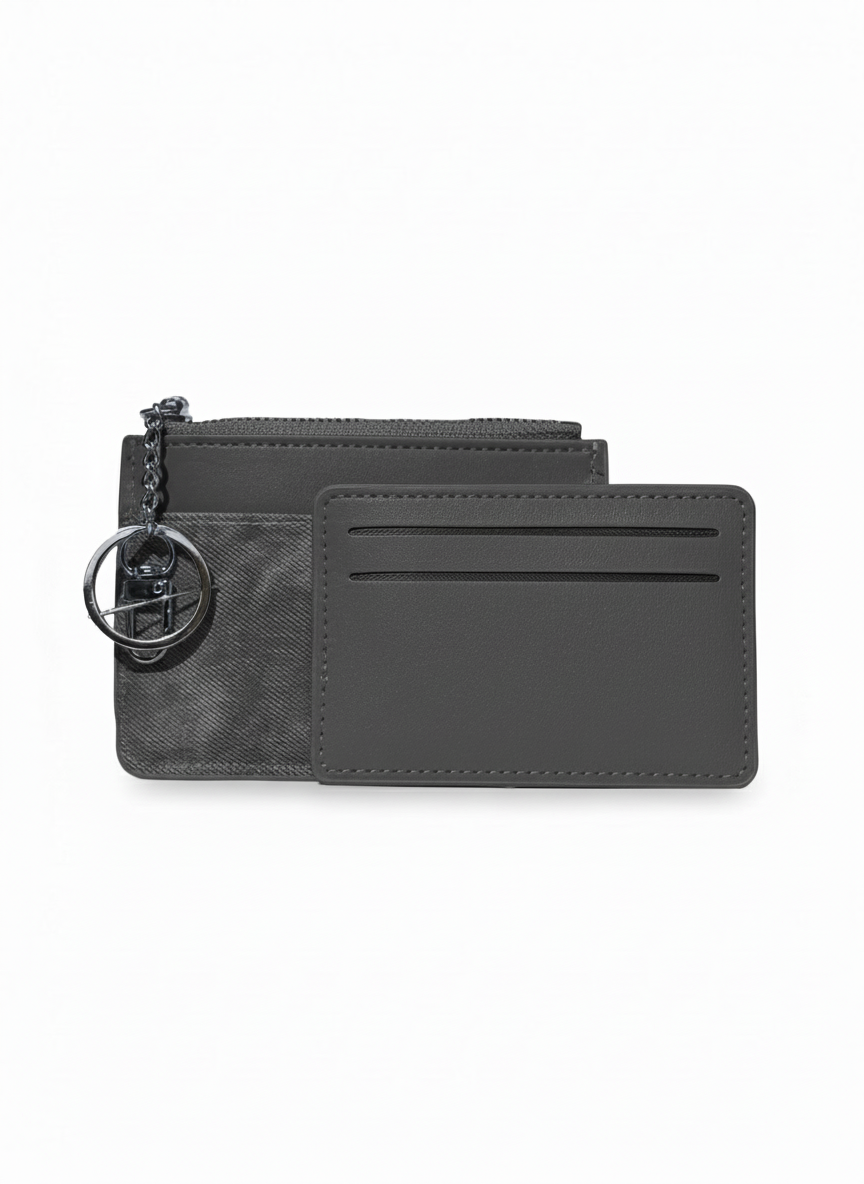 Gray | Textured Card Holder