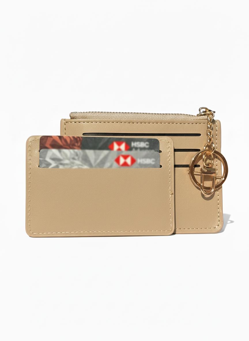 Gold-Beige | Textured Card Holder