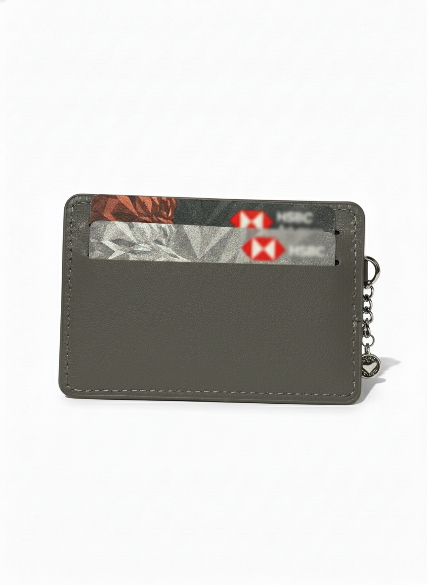 Gray | Textured Card Holder