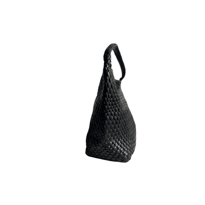 Black | Woven Hobo Bag