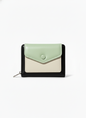 Black, Pastel Green and off-white | Snap Wallet