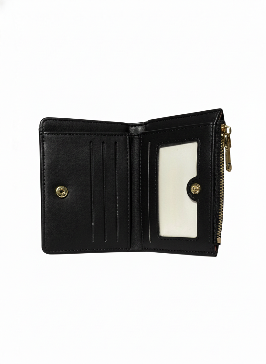 Black, Pastel Green and off-white | Snap Wallet