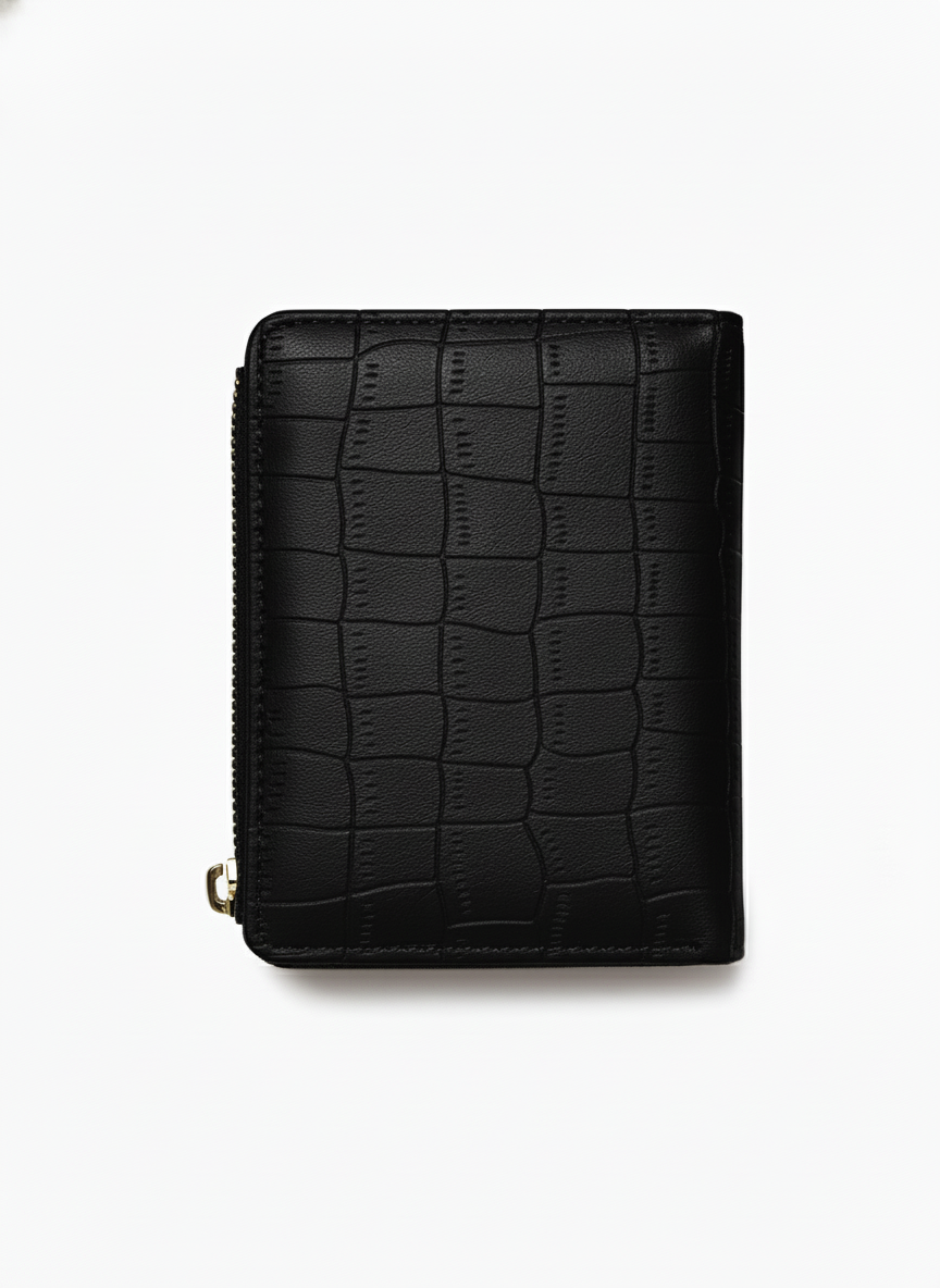 Black | Croc Wallet