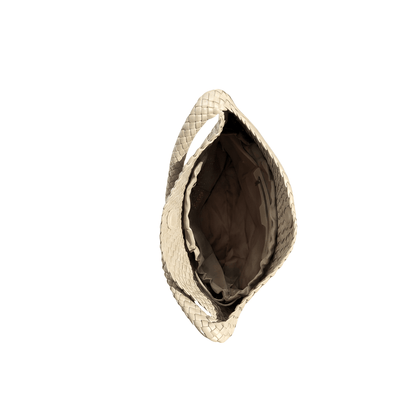 Beige | Woven Hobo Bag